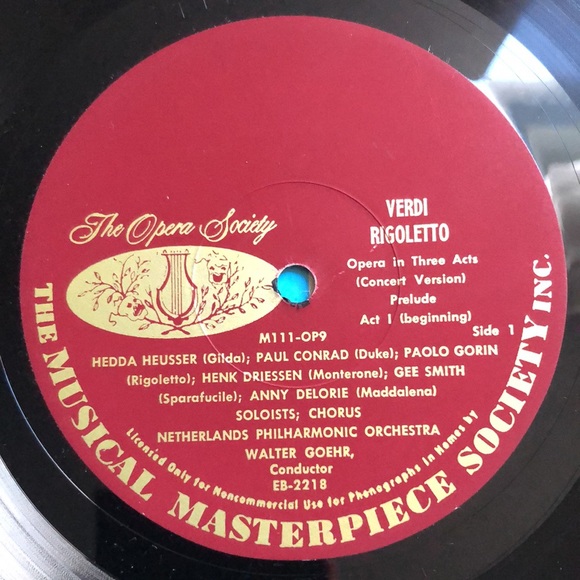 Giuseppe Verdi Rigoletto Perf. By Netherlands Philharmonic Double Vinyl Lp Set - Picture 6 of 14